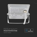 10W Projektør - PIR Sensor, Samsung Chip, 1m Kabel, 6500K, Hvidt Hus