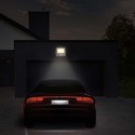 30W Projektør - PIR Sensor, Samsung Chip, 1m Kabel, 4000K, Hvid Hus