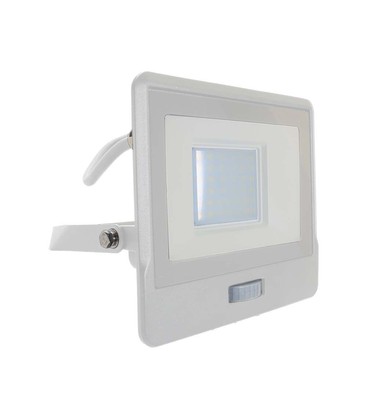 30W projektør PIR sensor Samsung chip 1m kabel 6500K hvid hus 30W projektør PIR sensor Samsung chip 1m kabel 6500K hvid hus