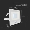 30W projektør PIR sensor Samsung chip 1m kabel 6500K hvid hus