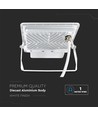 50W projektør - PIR sensor, Samsung chip, 1m kabel, 4000K, Hvid hus, arbejdslampe