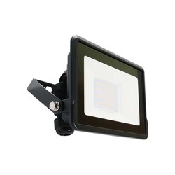 Producenter 20W LED projektør - Samsung chip, direkte forbindelse, 6500K, sort hus.