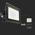 20W LED projektør - Samsung chip, direkte forbindelse, 6500K, sort hus