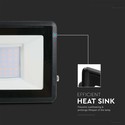 30W LED Projektør - Samsung Chip, Direkte Tilslutning, 6500K, Sort Hus