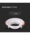 GU10/MR16 Downlight - Ekskl. lyskilde, Hul: Ø8 cm, Mål: Ø8,8 cm