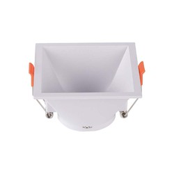 Producenter GU10 lampe - kvadratisk, hvid