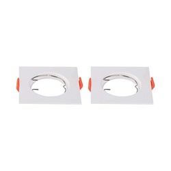 Producenter GU10 lampe - firkantet, hvid