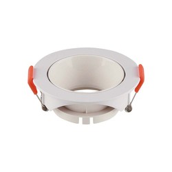 Producenter GU10 lampe - rundt, hvidt ramme, hvid reflektor