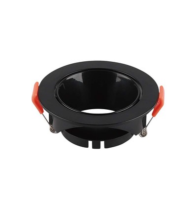 GU10/MR16 Downlight med sort reflektor - Uden lyskilde, Sort, Hul: Ø7,2 cm, mål: Ø8,5 cm