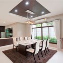 GU10 - lampe, firkantet, hvid ramme, rose guld reflektor