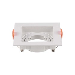 Producenter GU10 lampe - firkantet, hvid.
