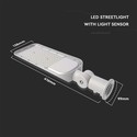 30W LED Gadelys - med Fotocellesensor, Samsung Chip, Adaptor, 6500K, 100lm/W