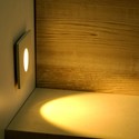 3W Trinlys LED - 4000K, firkantet