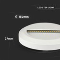 2W LED trinlys 4000K hvid hus rundt