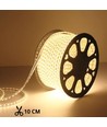 5m 10W/m vandtæt LED strip (Type X-2) - 230V, IP67, 1300lm/m, Kan klippes for hver 10cm, op til 50m