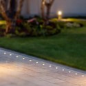 1W LED nedgravningsspot - Lys 3000K, Hvid