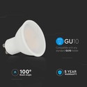 4,5W GU10 Spotlys - Glat Plast, Samsung Chip, 6500K, 110D.