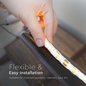 60 LED stribelys 5W/m S form - 6400K, 12V, IP20, 5m/rulle