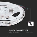 60 LED Stripelys RGB 7W/m IP20 24V - 10m/rulle