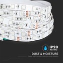 60 LED Stripelys RGB 7W/m IP20 24V - 10m/rulle