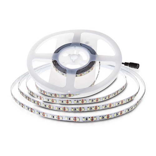 120 LED stripelys 8W/m - 4000K, IP20, 24V, dobbelt PCB (10m/rul)