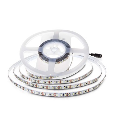 120 LED stripelys 8W/m - 4000K, IP20, 24V, dobbelt PCB (10m/rul)