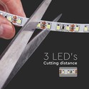 120 LED stripelys 8W/m - 4000K, IP20, 24V, dobbelt PCB (10m/rul)