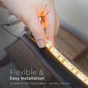 120 LED stripelys 8W/m - 4000K, IP20, 24V, dobbelt PCB (10m/rul)