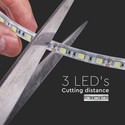 120 LED Stribe 8W/m - 4000K, IP65, 24V, Dobbelt PCB, 10m/rulle
