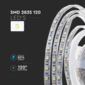 120 LED Stribe 8W/m - 4000K, IP65, 24V, Dobbelt PCB, 10m/rulle