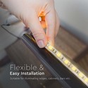 120 LED Stribe 8W/m - 4000K, IP65, 24V, Dobbelt PCB, 10m/rulle