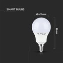 P45 LED Smart Pære 4.8W E14 - RF Kontrol, RGB+3000K, Dæmpbar.