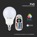 P45 LED Smart Pære 4.8W E14 - RF Kontrol, RGB+3000K, Dæmpbar.