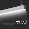 40W LED lampe - Samsung chip, 4000K, sølv hus.