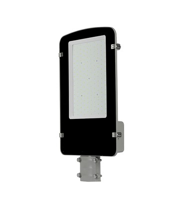 LED gadelampe 100W - Samsung chip, 6500K, gråt hus