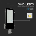 LED gadelampe 100W - Samsung chip, 6500K, gråt hus