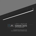 40W LED Lineært Hængende Lys - Samsung Chip, 6400K, Sort Hus.