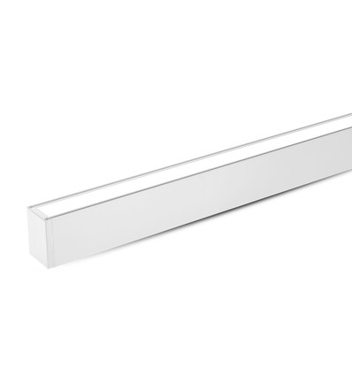 120cm 40W LED lineært armatur med Samsung chip - Hvid, 120° spredning, inkl. 1,5m wireophæng