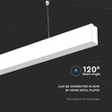 40W LED Lineært Hængende Suspensionslys - Samsung Chip, 6400K, hvid hus