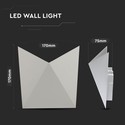 5W LED Væglampe - 4000K, Grå Hus
