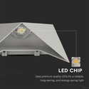 5W LED Væglampe - 4000K, Grå Hus