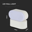 5W LED Væglampe - 4000K, Hvidt hus