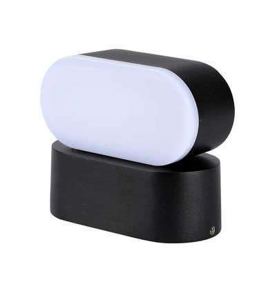 5W LED væglampe - IP65, sort, 110x54x97mm, inkl. lyskilde