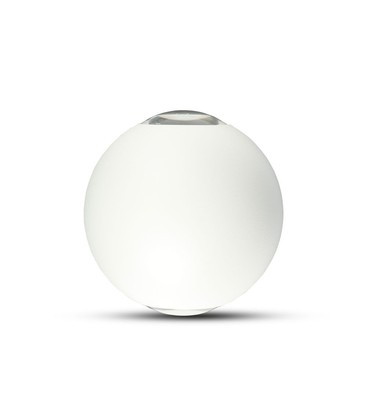 6W Væglampe LED - 4000K, hvid, hus.