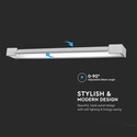 16W LED Væglampe - 3000K, Hvid, Hus, IP44