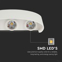 5W Væglampe - LED, 3000K, Sandfarvet hvid