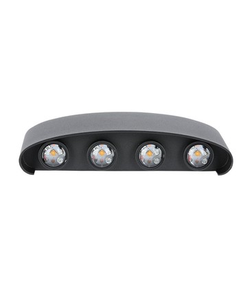 7W Væglampe - 3000K, LED, Sandblack