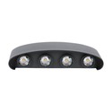 7W Væglampe - 3000K, LED, Sandblack