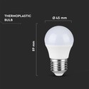 G45 pære 6,5W E27 - plast, Samsung chip, 4000K