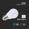 G45 pære 6,5W E27 - plast, Samsung chip, 4000K